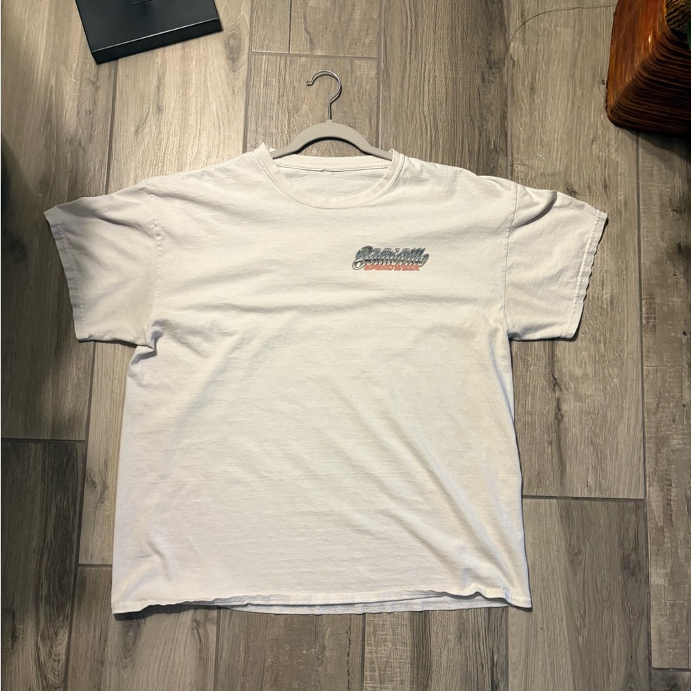 White Racing Graphic Men's T-Shirt